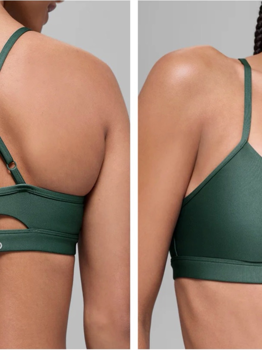 ALO Yoga High-Waist Leggings + Sports Bra in Emerald Green